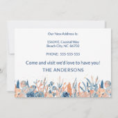 Aquarelle Parti pour le Littoral Faire-part de dém (Dos)