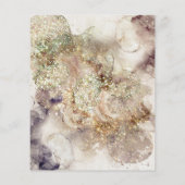 Aquarelle parties scintillant et prospectus (Dos)