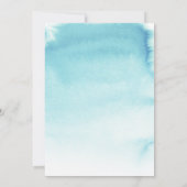 Aquarelle Pastel Blue Gold Bar Mitzvah Invitation (Dos)
