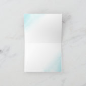 Aquarelle Pastel Blue Gold Bar Mitzvah Merci (Intérieur)