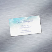 Aquarelle Pastel Blues rose Carte de visite person (In Situ)