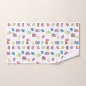 Aquarelle Pastel colorée Macarons français (Serviette à main)