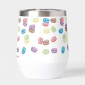 Aquarelle Pastel colorée Macarons français (Arrière)