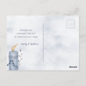 Aquarelle pastel élégante carte postale (Dos)