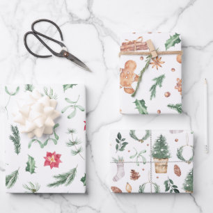 Aquarelle Pastel Feuilles de papier d'enveloppemen