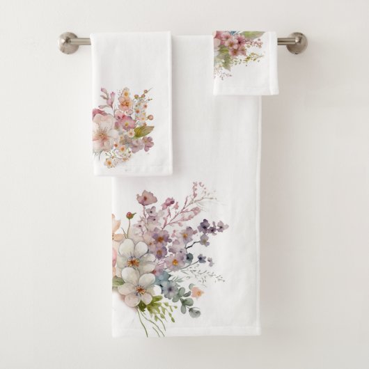 Aquarelle Pastel Fleurs sauvages (En situation)