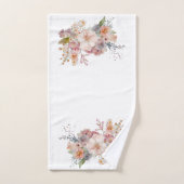 Aquarelle Pastel Fleurs sauvages (Serviette à main)