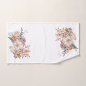 Aquarelle Pastel Fleurs sauvages (Serviette à main)