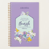 Aquarelle Pastel Floral Bible Verse Personnalisé (Devant)