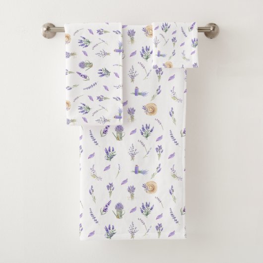 Aquarelle Pastel Lavender Fleurs (En situation)