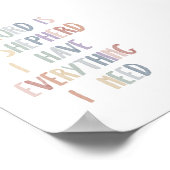 Aquarelle pastel Le seigneur est mon affiche berge (Coin)