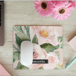 Aquarelle Pastel Pink moderne Fleurs & Nom<br><div class="desc">Aquarelle Pastel Pink moderne Fleurs & Nom</div>
