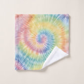 Aquarelle Pastel Rainbow Tie Dye (Gant de toilette)