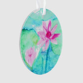 Aquarelle Pastel Rose Lotus Fleurs (devant)