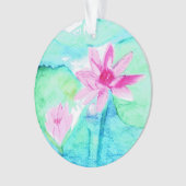 Aquarelle Pastel Rose Lotus Fleurs (devant)