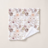 Aquarelle Pastel Roses colorés (Gant de toilette)