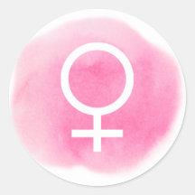 Aquarelle Pastel Venus Symboles Stickers