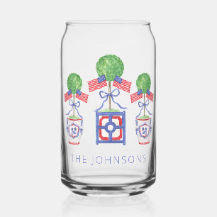 Aquarelle Patriotique American Flag Topiary Cadeau