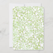 Aquarelle Pavot Fleur Douche nuptiale Invitation (Dos)