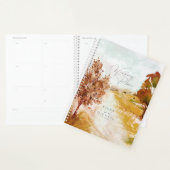 Aquarelle Paysage Mariage Automne Gold ID786 (Devant avec enveloppe)