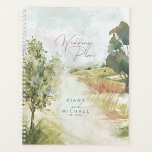 Aquarelle Paysage Mariage Sage Green ID786