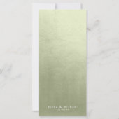 Aquarelle Paysage Menu Mariage V2 Sage ID786 (Dos)