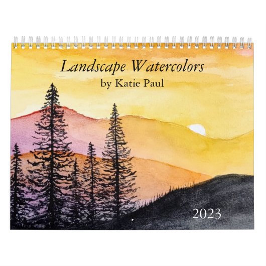 aquarelle paysage peintures murales calendrier (Protection)