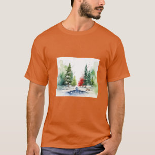 Aquarelle Paysages hivernaux Vol.6 Design T-shirt