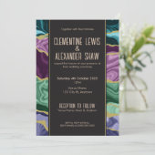 Aquarelle Peacock Agate (v1) Invitation (Debout devant)