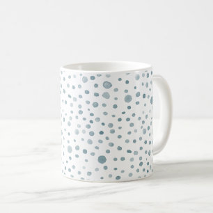 Aquarelle Peacock Confetti Points Mug Classique