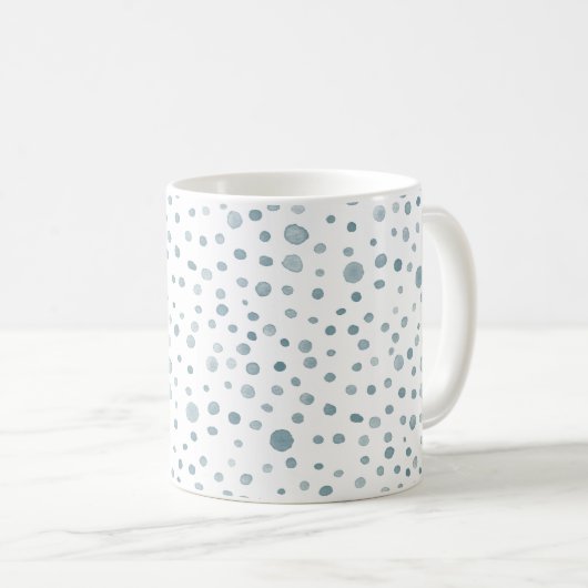 Aquarelle Peacock Confetti Points Mug Classique (Devant droit)