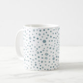Aquarelle Peacock Confetti Points Mug Classique (Devant gauche)