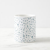 Aquarelle Peacock Confetti Points Mug Classique (Centre)