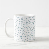 Aquarelle Peacock Confetti Points Mug Classique (Gauche)