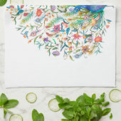 Aquarelle Peacock Serviettes de cuisine (Plié)