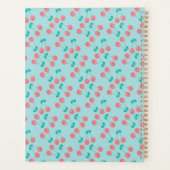 Aquarelle Peinte à la main de cerises rose Turquoi (Dos)