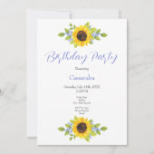 Aquarelle Peinte à la main Invitation Swag de tour (Devant)