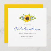 Aquarelle Peinte à la main Invitation Swag de tour (Devant / Derrière)