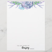 Aquarelle Peinte à la main Papier Succulent non do (Devant)