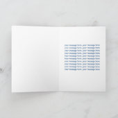 Aquarelle peinte à la main Teddy Bear Carte d'anni (Intérieur)