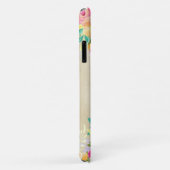 Aquarelle peinte Floral Monogramme iPhone 11 Coque (Dos/Droite)