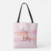 Aquarelle Peinture éclats Boss Lady Sac fourre-tou (Dos)