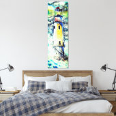 Aquarelle Peinture en toile Phare - Original (Insitu(Chambre))