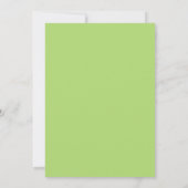 Aquarelle Pensée Faire-Part de Mariage à Date à Dé (Dos)