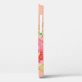 Aquarelle Peonies et Rose iPhone / coque ipad (Verso / Gauche)