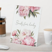 Aquarelle peonys pour le panneau bébé (In SItu)