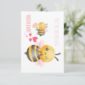 Aquarelle personnalisable Carte de remerciements d (Debout devant)