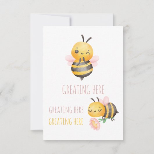 Aquarelle personnalisable Carte de remerciements d (Devant)