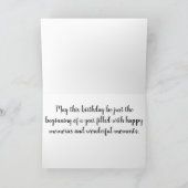 Aquarelle personnalisable de carte d'anniversaire (Intérieur)