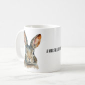 Aquarelle personnalisable Rabbit Portrait Mug (Devant gauche)